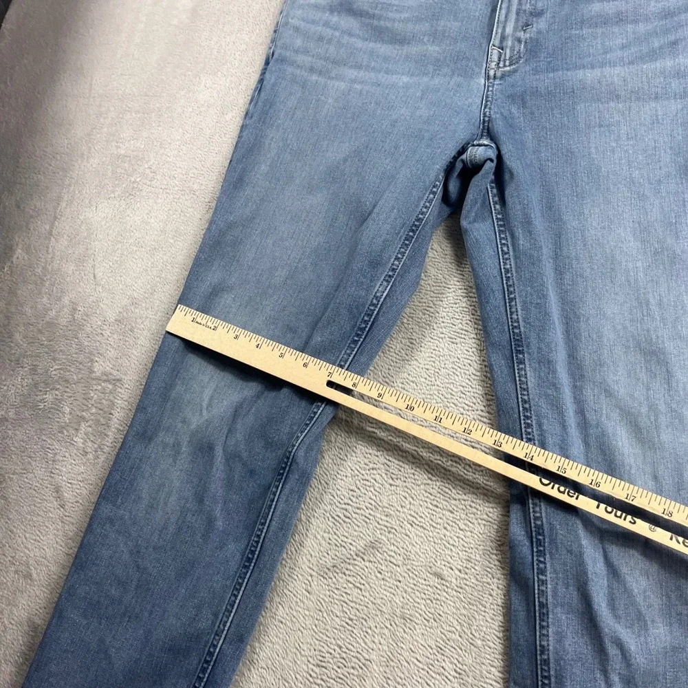 Banana Republic Traveler Jeans Mens 33x34 Slim Fit Light Wash Blue Denim Pants